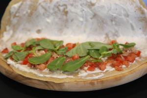 Cheese Fetta With Our Special Vegetable Mix (Onion, Tomato, Ba2le) (USD 2.77)